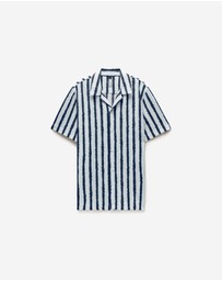 Calibre - Ink Stripe Shirt White Navy