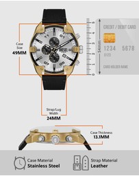 Diesel - Spiked Black Chronograph Watch