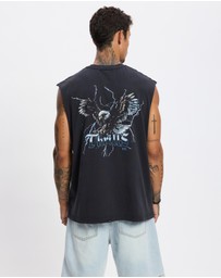 Thrills - Run For The Hills Box Fit Oversize Muscle Tee