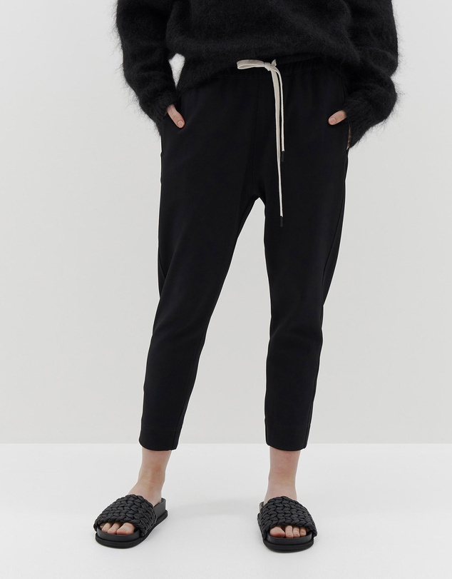 Bassike - stretch twill tapered pant
