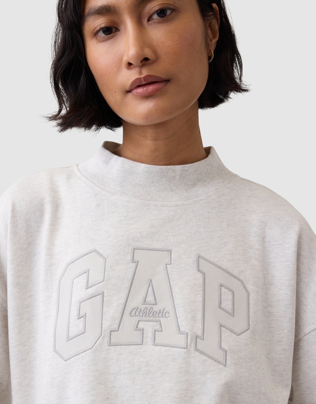 GAP - Logo Oversized Mockneck Pull Over