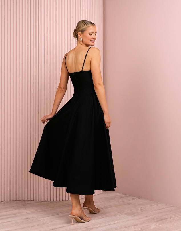 Azzurielle - Peta Full Skirt Midi Dress