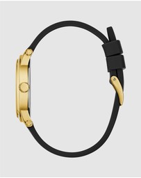 GUESS - Guess Ladies Black Gold Tone 36mm Analogue Watch