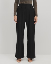 AERE - Elkie Deep Waistband Suit Pants