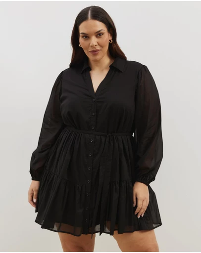 Atmos&Here Curvy - Ruby Tiered Mini Dress