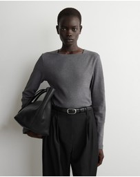 COS - Cotton-Jersey Long-Sleeved Top