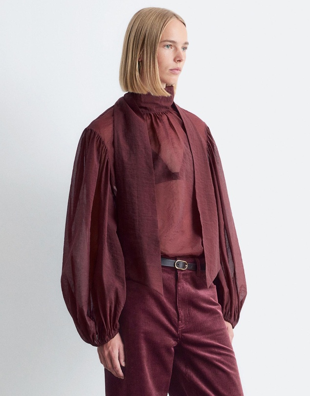 & Other Stories - Puff-Sleeve Bow-Detail Blouse