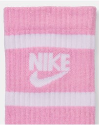 Nike - 6-Pack Cushioned Crew Socks - Teens