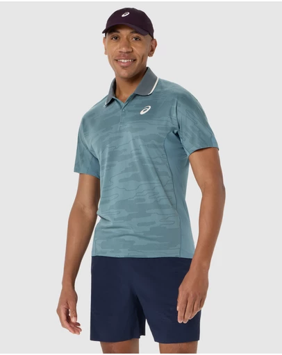 ASICS - Match Jacquard Polo Short Sleeved Top - Men's