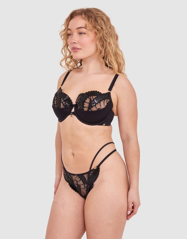 Bras N Things - Vamp Vixen High Leg G String - Black