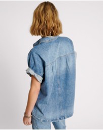 ONE TEASPOON - Blue Rapture Cut Off Denim Shirt