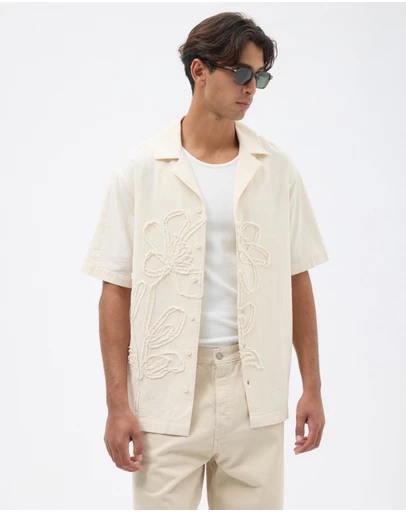 AERE - Floral Cotton Shirt