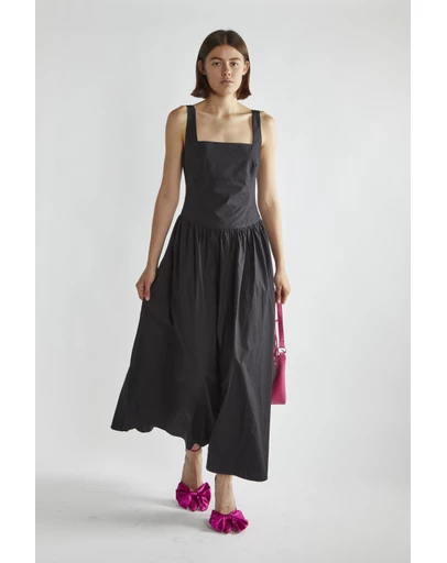 Glamorous - Tie back dropped waist midi dress