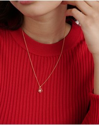 Ted Baker - PETIIES: Painted Flower Pendant Necklace