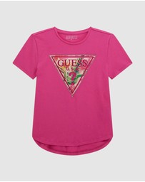 GUESS - High Low Logo T-Shirt