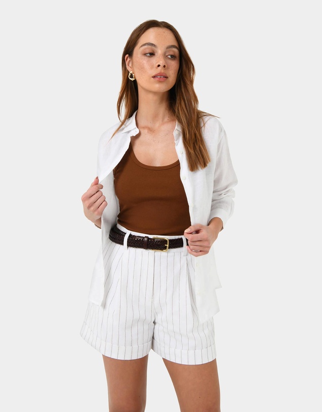 Forcast - Alexandra Woven Leather Belt