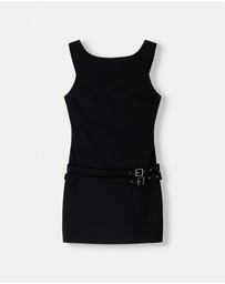 Bershka - Belted Mini Dress With Buckles