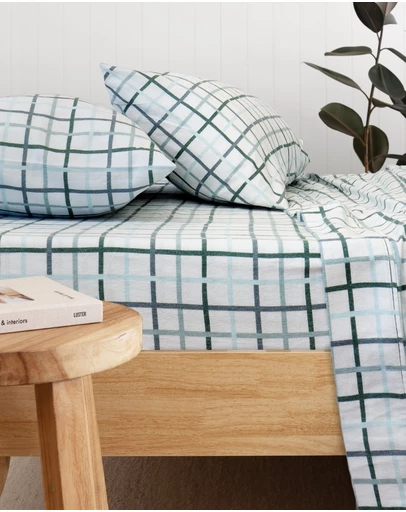 Bambury - Campbell Flannelette Sheet Set