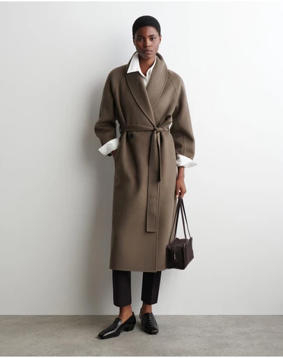 COS - Belted Double-Faced Wool Long Coat