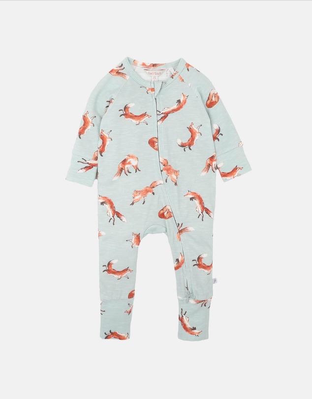 Fox & Finch - Mr Fox Organic LS Zipsuit - Babies