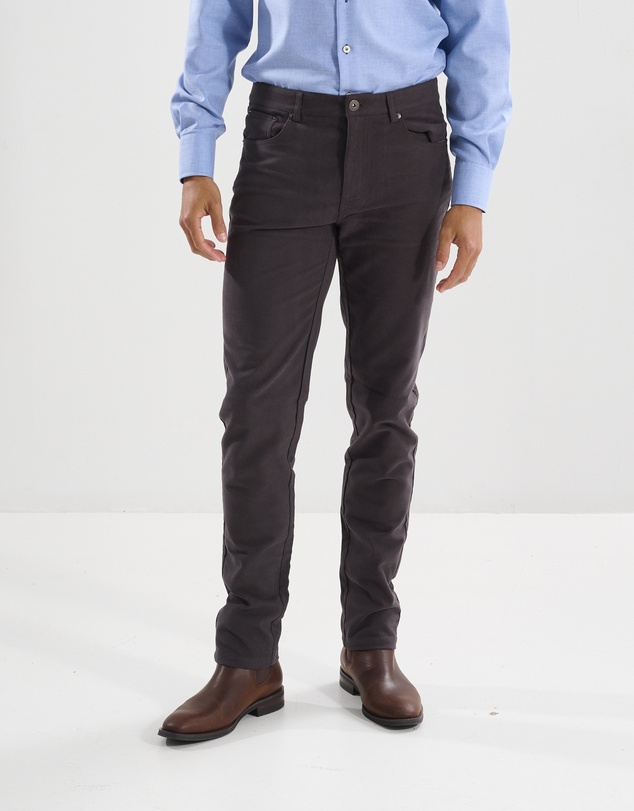 3 Wise Men - 3 Wise Men Ruxton Moleskin Trouser - Charcoal