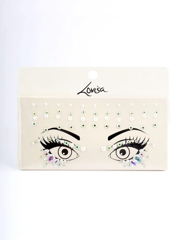 Lovisa - Acrylic Diamante Pearl Face Jewels