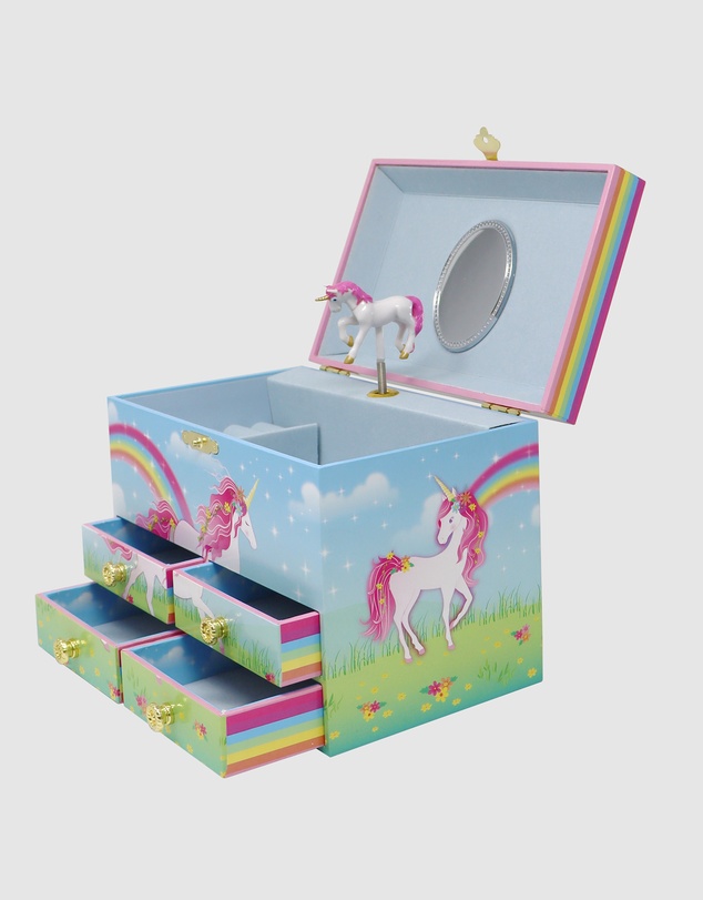 Pink Poppy - Stardust Unicorn Medium Musical Jewellery Box