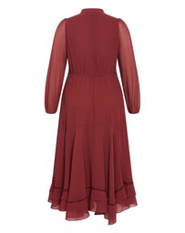 City Chic - Yasmine Long Sleeve Maxi Dress
