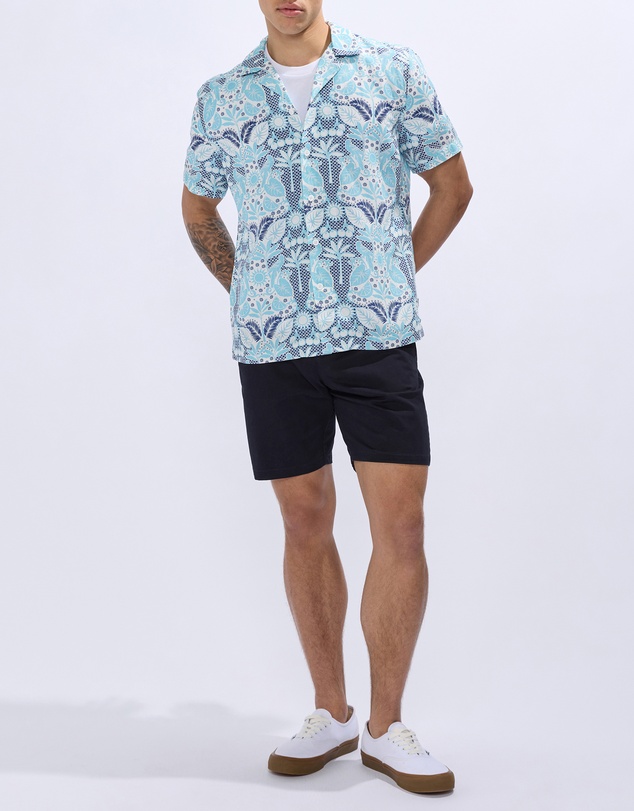 Marcs - Been A Tile Linen Blend Shirt