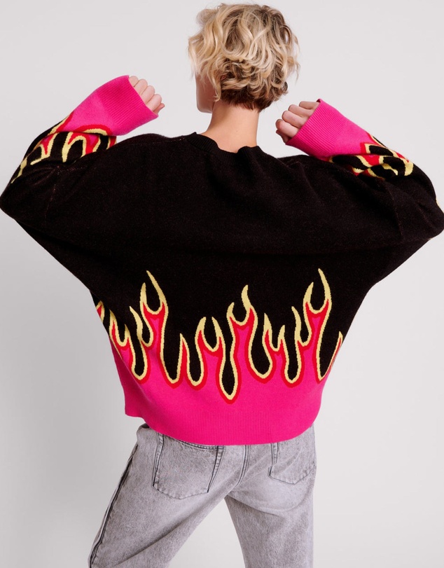 ONE TEASPOON - On Fire Intarsia Sweater