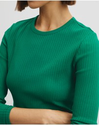 Country Road - Long Sleeve Rib Top