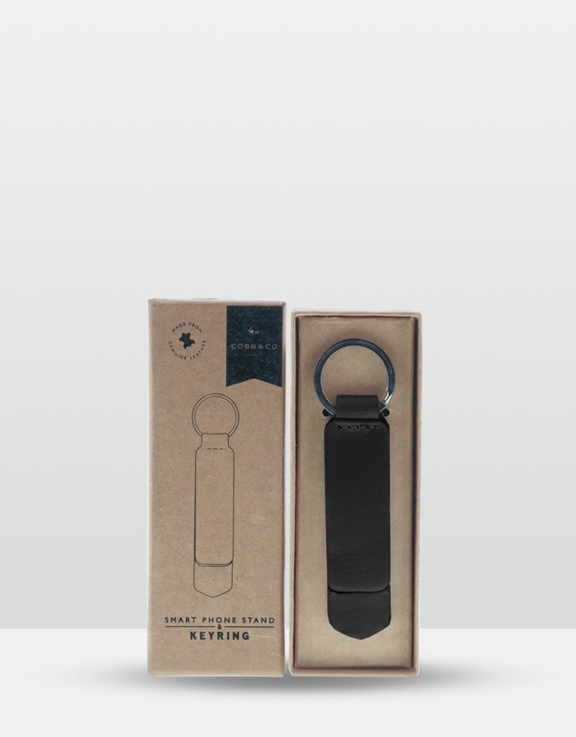 Cobb & Co - Moby Leather Keyring / Phone Stand - 3 Pce Set