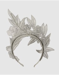 Max Alexander - Crown Silver Headband Fascinator