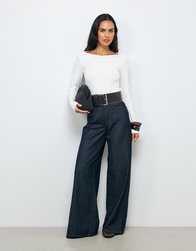 AERE - Sara Long Sleeve Rib Top