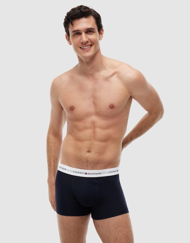 Tommy Hilfiger - 3-Pack Signature Repeat Logo Waistband Trunks