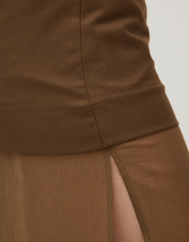 Minima Esenciales - Mika Contrast Layer Maxi Skirt