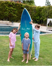 Sant And Abel - Kids Sky Blue Jersey Long Snug Set