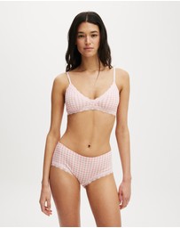 Cotton On Body - Cotton Lace Triangle Padded Bralette