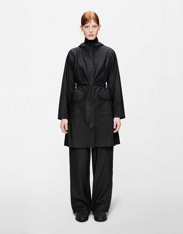 RAINS - Curve Women's Long Jacket Black