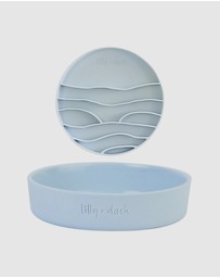 Lilly + Dash - Cat Food Water Bowl & Insert Combo