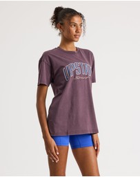 Upstate - Thrive Tee - Perfectly Plum Snow Wash