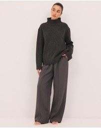 Calli - Collins Funnel Neck Knit Jumper
