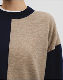 Country Road - Colour Block Merino Knit