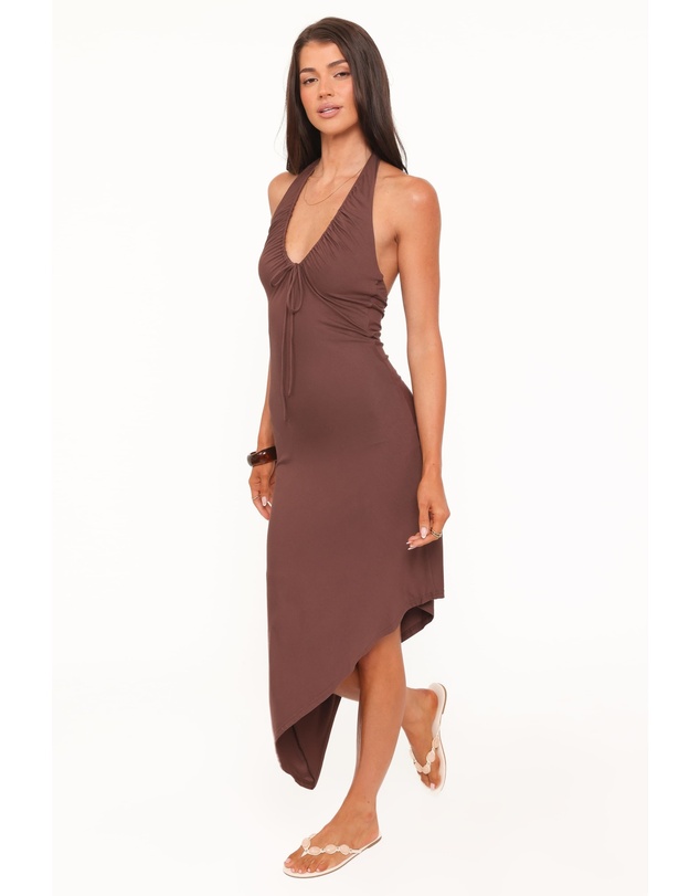 Petal & Pup - Jordie Midi Dress - Dark Brown