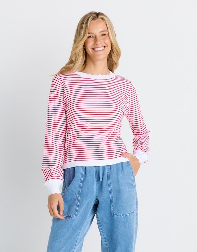 Betty Basics - Scallop Knit Sweater