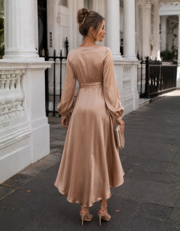 Esther Luxe - Bryleigh Dress - Soft Rust