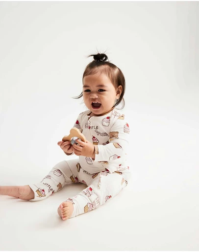 Cotton On Kids - Growie Long Sleeve Zip Romper