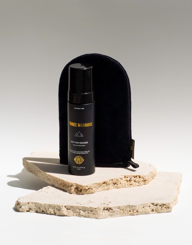 Three Warriors - Tanning Mitt