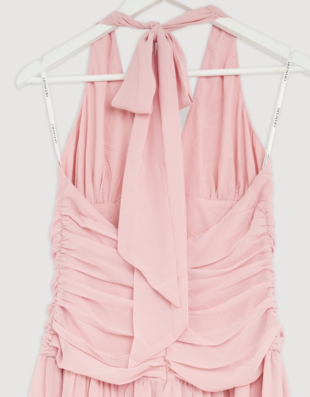 Revibe - Repaired CHANCERY Talara Halter Maxi Dress - AU 10
