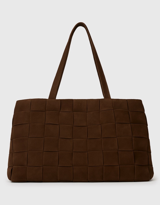 Betts - Kennie Leather Woven Tote Handbag
